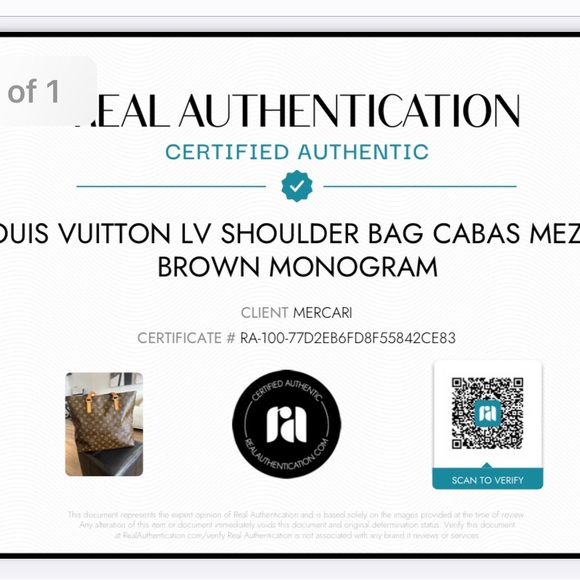 Louis Vuitton Cabas Mezzo Brown Monogram - Picture 15 of 15